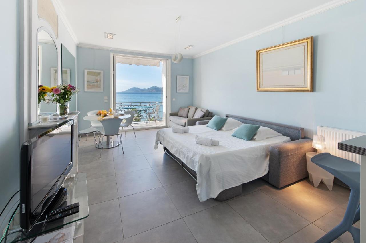 Palais Miramar - Suite Blue Room - Vue Mer -Croisette Emplacement Unique - 20M Plage - Wifi - Clim كان المظهر الخارجي الصورة